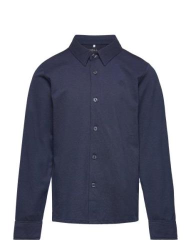 Nkmnebron Ls Shirt Noos Tops Shirts Long-sleeved Shirts Navy Name It