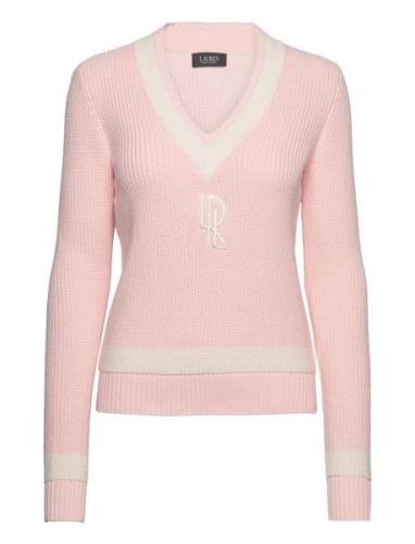 Cable-Knit Cotton Cricket Sweater Tops Knitwear Jumpers Pink Lauren Ra...