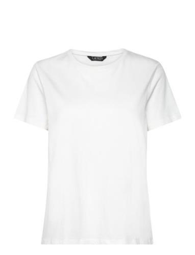 Lauren Ralph Lauren Cotton Jersey Tee Vit