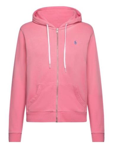 Cotton Fleece Full-Zip Hoodie Tops Sweat-shirts & Hoodies Hoodies Pink...