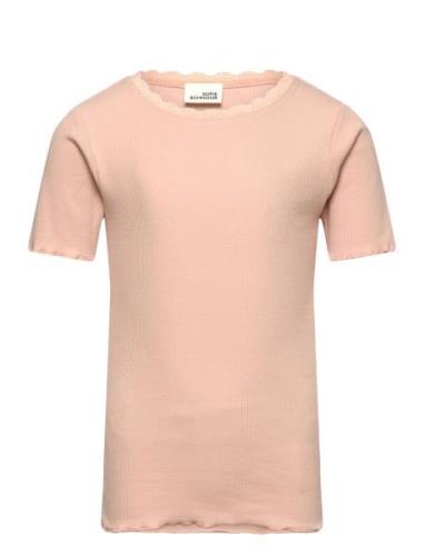 T-Shirt Tops T-shirts Short-sleeved Pink Sofie Schnoor Baby And Kids