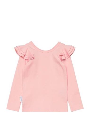 Florette Shirt Tops T-shirts Long-sleeved T-shirts Pink Gugguu