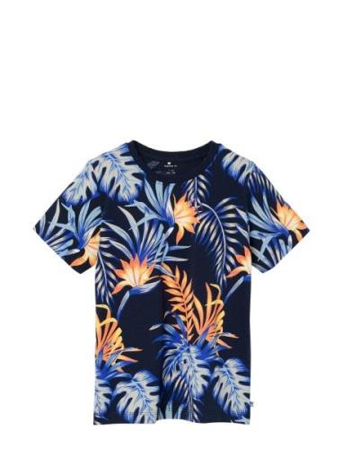 Nkmflanko Ss Top Tops T-shirts Short-sleeved Multi/patterned Name It