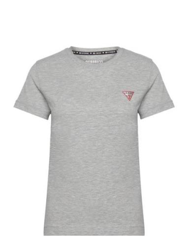 GUESS Jeans Ss Cn Mini Triangle Tee Grå