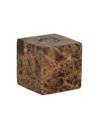 OYOY Living Design Savi Square Marble Candleholder - Low Brun