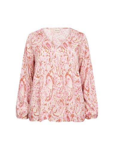 Wa-Celine Tops Blouses Long-sleeved Pink Wasabiconcept