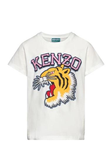 Short Sleeves Tee-Shirt Tops T-shirts Short-sleeved White Kenzo