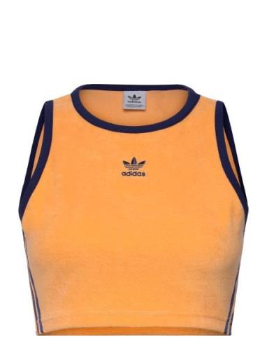 Terry Crop Tank Tops Crop Tops Sleeveless Crop Tops Orange Adidas Orig...
