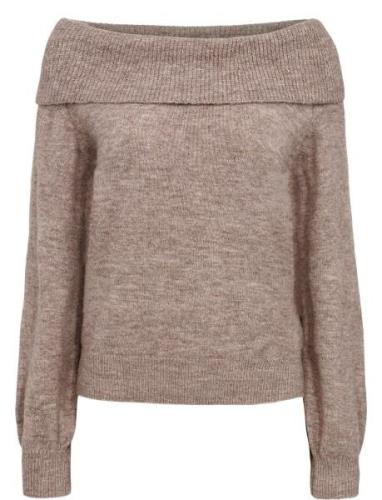 Nuwisti Pullover Tops Knitwear Jumpers Beige Nümph