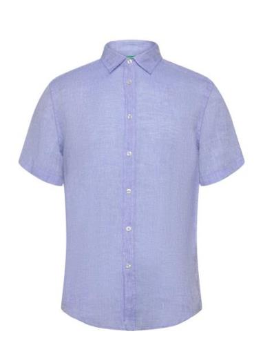 Shirt Tops Shirts Short-sleeved Blue United Colors Of Benetton
