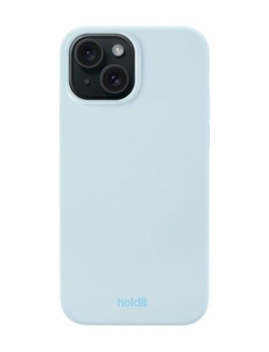 Silic Case Iph 15 Mobilaccessoarer-covers Ph Cases Blue Holdit