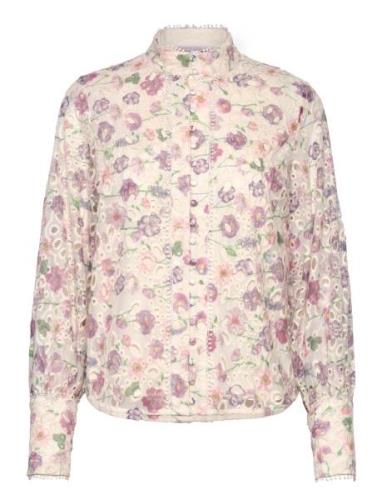 Almara Blouse Tops Blouses Long-sleeved Multi/patterned Love Lolita