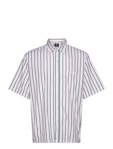 Toledo Shirt Ss - White / Pink / Green Designers Shirts Short-sleeved ...