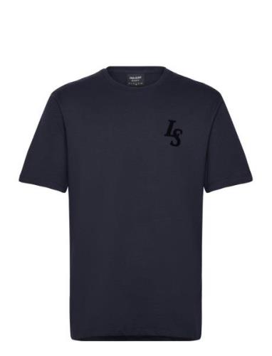 Club Emblem T-Shirt Tops T-shirts Short-sleeved Navy Lyle & Scott