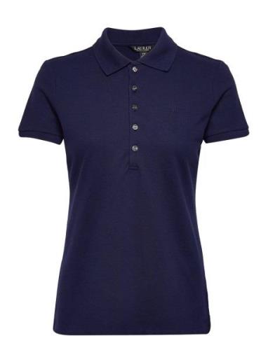 Piqué Polo Shirt Tops T-shirts & Tops Polos Navy Lauren Ralph Lauren