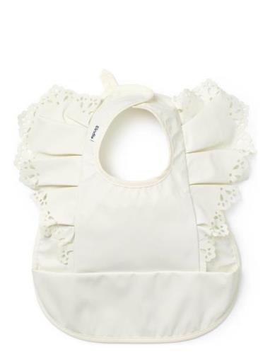 Baby Bib - Vanilla White Baby & Maternity Baby Feeding Bibs Sleeveless...