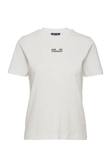 Jalona Designers T-shirts & Tops Short-sleeved White Baum Und Pferdgar...