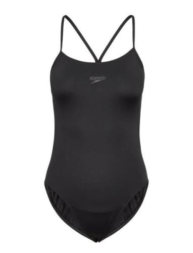 Womens Eco Endurance+ Thinstrap Sport Swimsuits Black Speedo