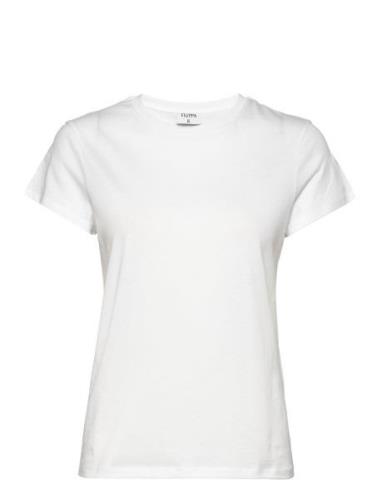 Soft Cotton Tee Designers T-shirts & Tops Short-sleeved White Filippa ...