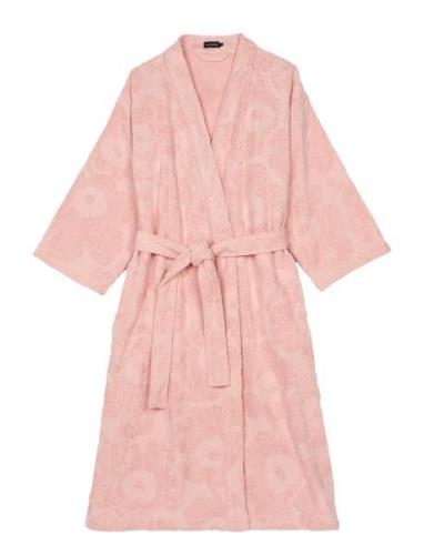 Pieni Unikko Bathrobe Home Textiles Bathroom Textiles Robes Pink Marim...