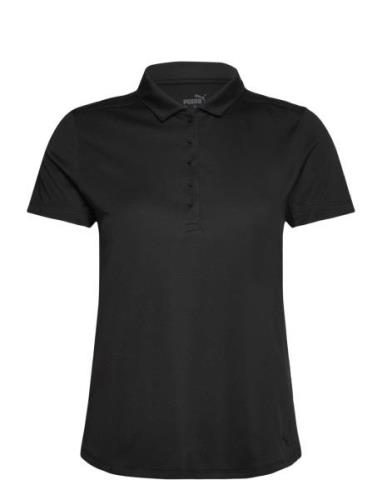 W Pure Ss Polo Tops T-shirts & Tops Polos Black PUMA Golf