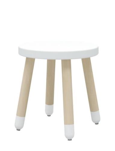 Taburet Home Kids Decor Furniture White FLEXA