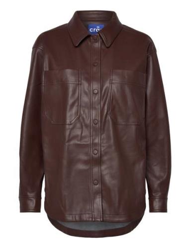 Melbacras Shirt Tops Overshirts Brown Cras