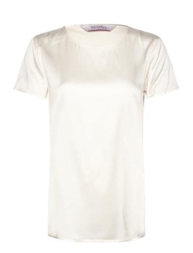 Cortona Designers T-shirts & Tops Short-sleeved White Max Mara Leisure