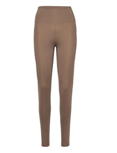 Essential Ultra High Waist Tights Sport Running-training Tights Brown ...