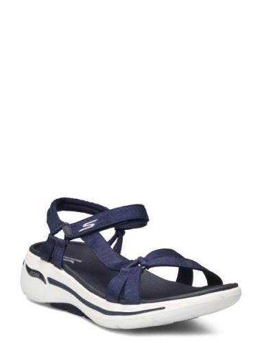 Womens Gowalk Arch Fit - Elite Sandal Platta Sandaler Navy Skechers