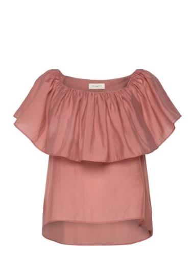 Cmmolly-Blouse Tops Blouses Short-sleeved Pink Copenhagen Muse