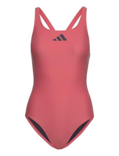 3 Bars Suit Sport Swimsuits Red Adidas Performance