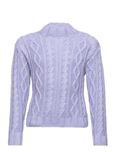 Nkftadutski Ls Knit Tops Knitwear Pullovers Purple Name It