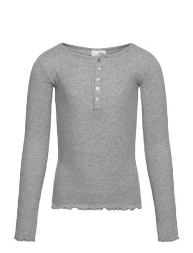 T-Shirt Long-Sleeve Tops T-shirts Long-sleeved T-shirts Grey Sofie Sch...