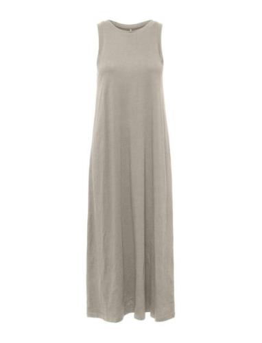 Onlmay Life S/L Long Dress Jrs Noos Maxiklänning Festklänning Grey ONL...