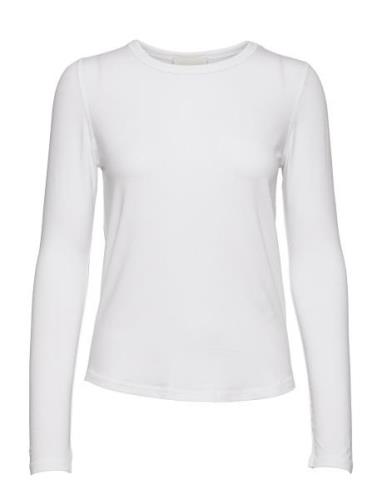 18 The Modal Blouse Tops T-shirts & Tops Long-sleeved White My Essenti...