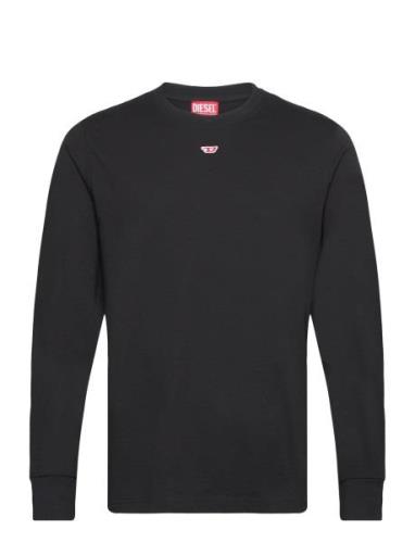 T-Just-Ls-D T-Shirt Tops T-shirts Long-sleeved Black Diesel