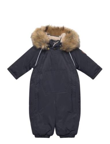 Mikk-line Twill Nylon Baby Suit Marinblå