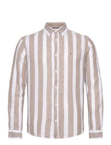Indonuld Tops Shirts Casual Beige INDICODE