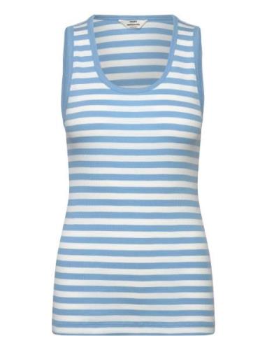 2X2 Cotton Stripe Amour Tank Top Tops T-shirts & Tops Sleeveless Blue ...