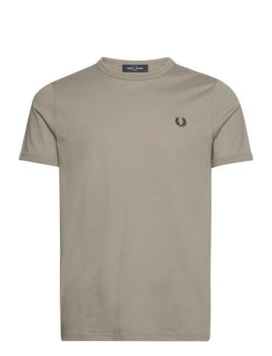 Ringer T-Shirt Tops T-shirts Short-sleeved Grey Fred Perry
