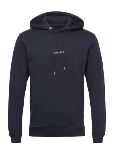 Lens Hoodie Tops Sweat-shirts & Hoodies Hoodies Blue Les Deux