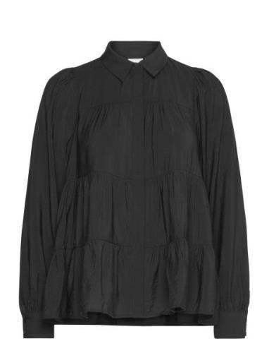 Yaspala Ls Shirt S. Noos Tops Blouses Long-sleeved Black YAS