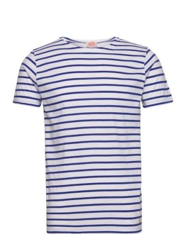 Breton Striped Shirt Héritage Tops T-shirts Short-sleeved Blue Armor L...