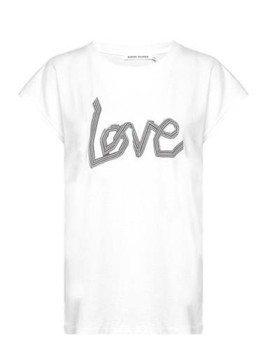 Ribbon Love T Shirt - Anira Designers T-shirts & Tops Short-sleeved Wh...