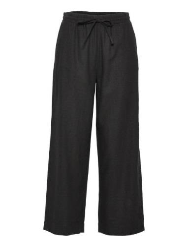 Fqlava-Ankle-Pa Bottoms Trousers Wide Leg Black FREE/QUENT