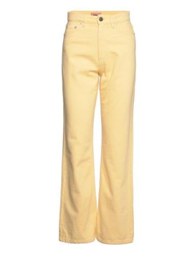Onlcamille-Milly Ex Hw Wide Col Pnt Bottoms Jeans Wide Yellow ONLY