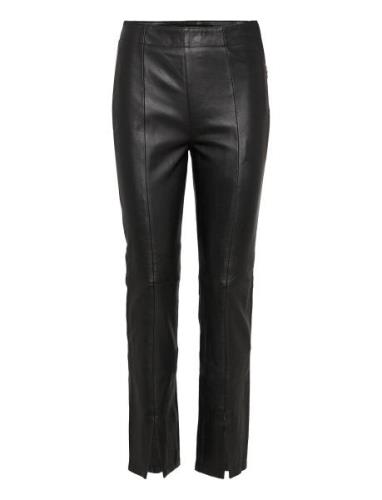 Albion Pant Bottoms Trousers Leather Leggings-Byxor Black Deadwood