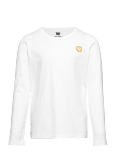 Kim Kids Long Sleeve Tops T-shirts Long-sleeved T-shirts White Wood Wo...