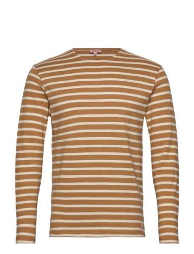 Striped Breton Shirt Héritage Tops T-shirts Long-sleeved Brown Armor L...